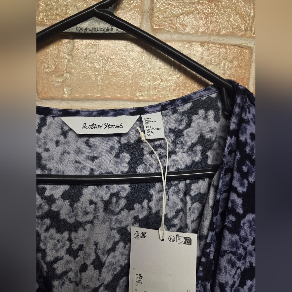 & Other Stories Floral Wrap Dress (US 12) - Picture 2 of 4